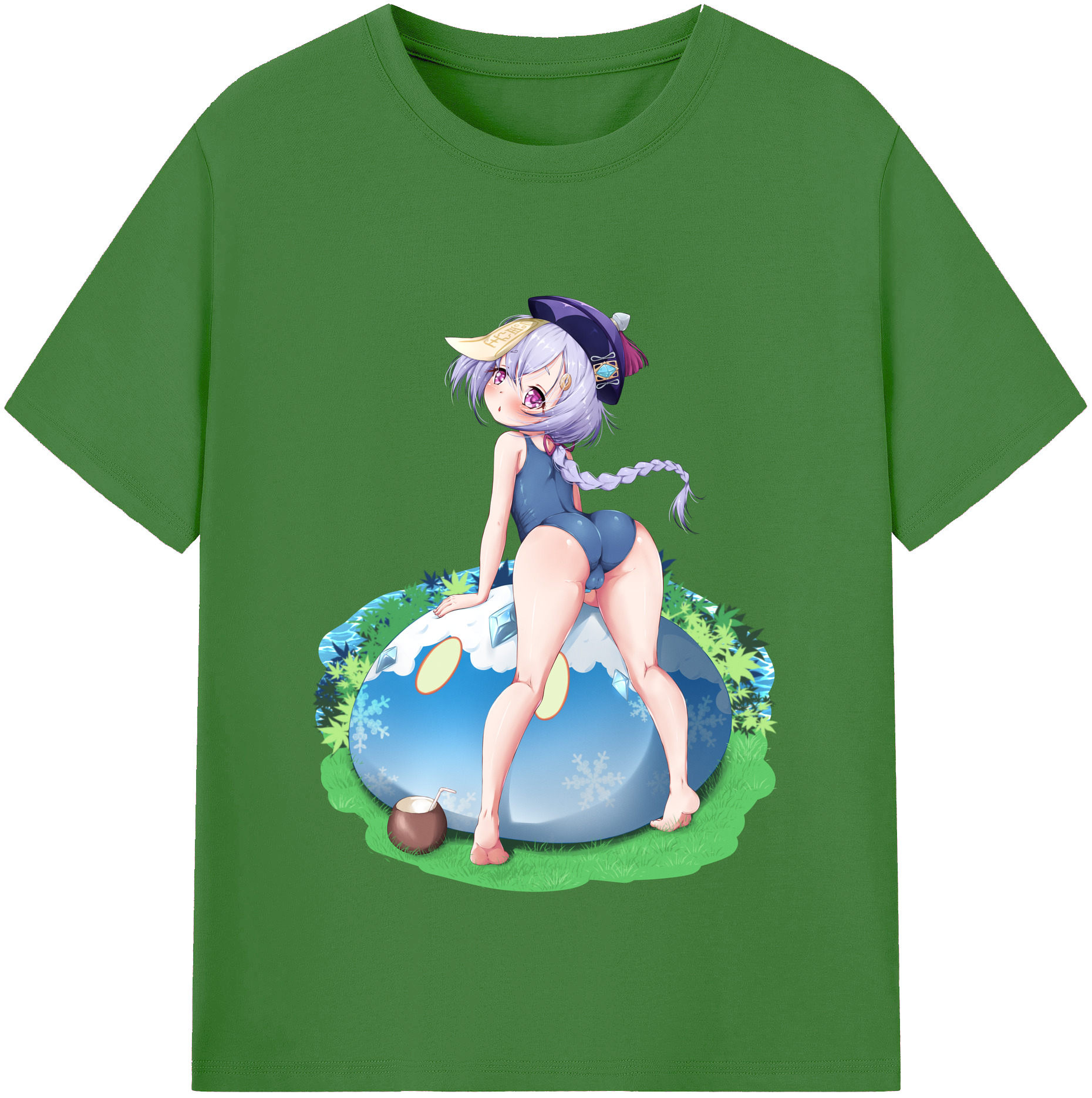 げんし神 七七 なな  genshin Nana レディースカジュアルプリントTシャツ（綿100％）